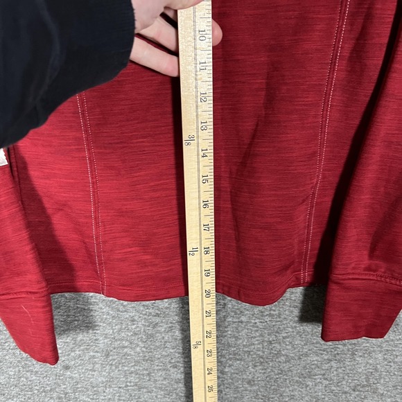 Ariat Shirt Womens Medium Red AriatTEK Cold Series 1/4 Zip Riding Pullover - Picture 3 of 6